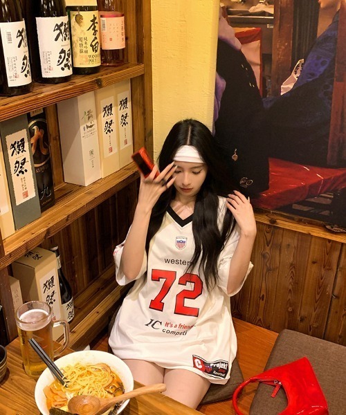 tシャツ ナンバリングユニフォーム レディース メンズ DEVICE tシャツ ナンバリング ユニフォーム 韓国 ストリート y2k