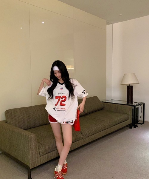 tシャツ ナンバリングユニフォーム レディース メンズ DEVICE tシャツ ナンバリング ユニフォーム 韓国 ストリート y2k