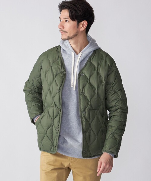 TAION（タイオン） ダウンジャケット MEDIUM オリーブ メンズ