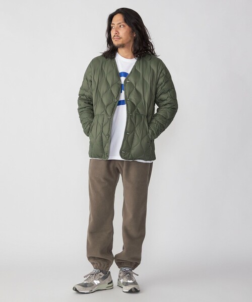 TAION（タイオン） ダウンジャケット MEDIUM オリーブ メンズ