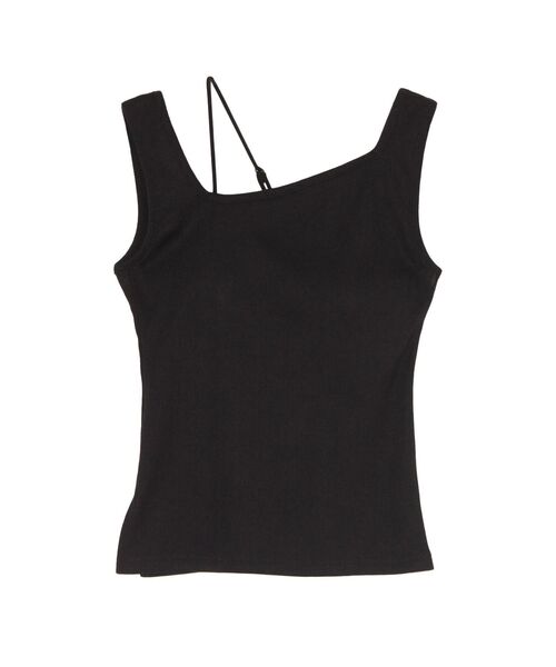 タンクトップ ノースリーブ PAD IN SLANT RIB TANK / パッドインスラントリブタンク レディース