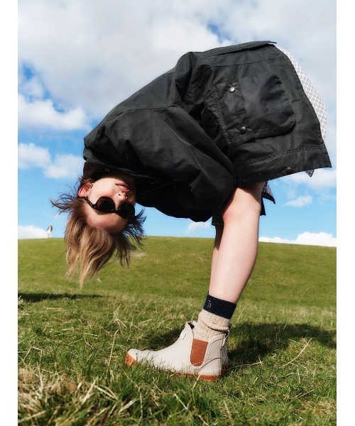 Barbour 長靴 レインブーツ Mallow サイドゴア ショート レイン