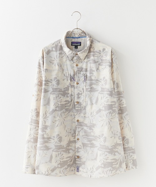 patagonia レノシャツ プルオーバー ホワイト M patagonia シャツ Patagonia/パタゴニア M'S L/S SUN STRETCH