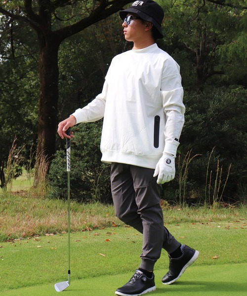 チノパン (RM)「LUXE/R GOLF」ストレッチ ブロード 防水 ファスナー