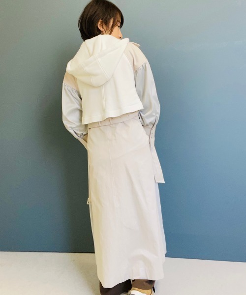 「DOLLUPOOPS」 ステンカラーコート 38 ブラック レディース_画像5