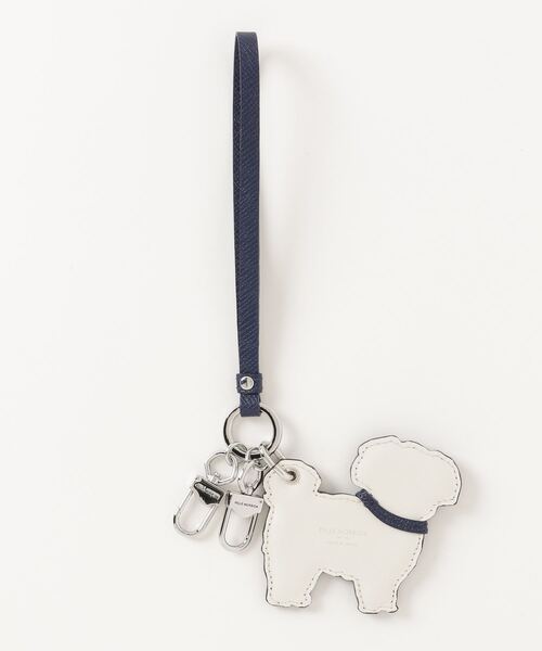 【新品・未使用】PELLE MORBIDA ネイビー レザー キーホルダー PELLE MORBIDA 最大42% 8/12限定 ペッレモルビダ キーホルダー