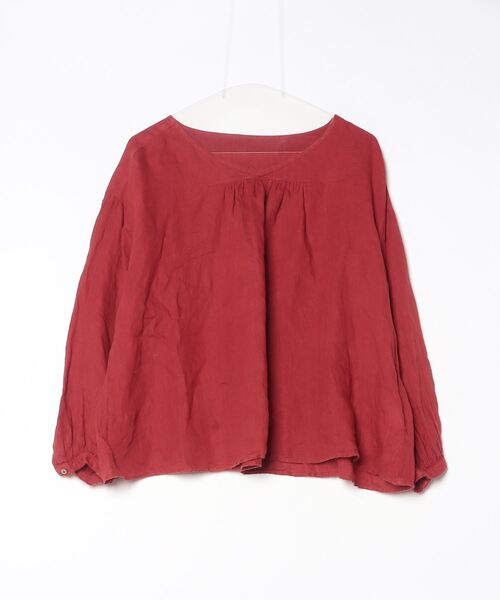 「nest Robe」 長袖ブラウス FREE レッド レディース