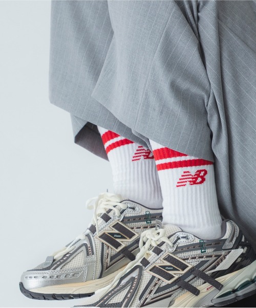 New Balance 靴下 Active ライフスタイル ストライプド クルー