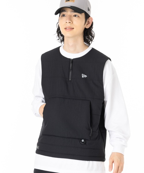 NEW ERA ブラック ベスト 4Lサイズ NEW ERA（ニューエラ） ベスト ジレ ニューエラアウトドア 中綿ベスト