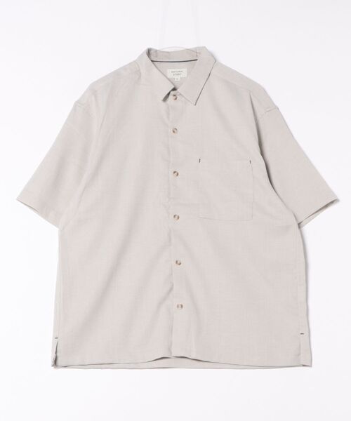 ストーリー　半袖シャツ　白　Lサイズ JEANS MATE（ジーンズメイト） シャツ 「NATURAL STORY/ナチュラル