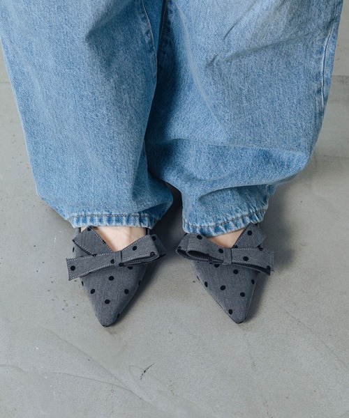 EVOL（EVOL）/【25秋冬新作】 【ふかふか・リボン取り外し可】2WAYリボンポインテッドパンプス IZ5795 EVOL（イーボル） パンプス 「ふかふか・リボン取り外し可」2WAYリボン