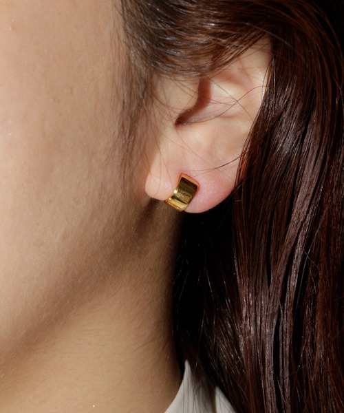 whoseA（フーシー） ピアス 「silver925」RollminiHoopPierce / ロール