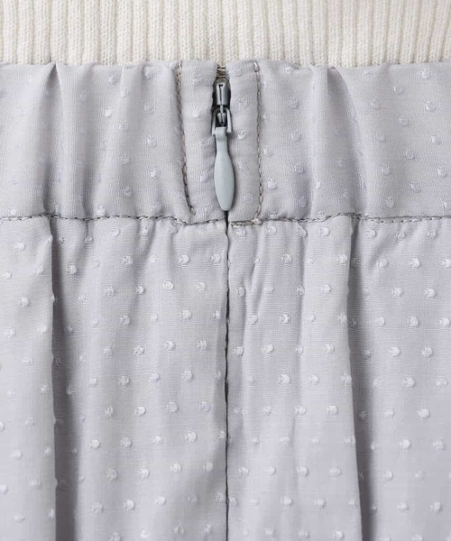 OFUON（オフオン） スカート ドットジャガードフレアースカート/UV