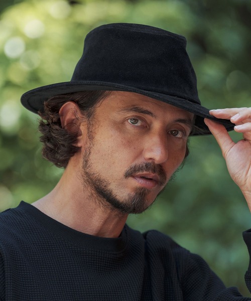 CAMBIO（カンビオ） 帽子 ハット mko13005-Synthetic Roughout Leather