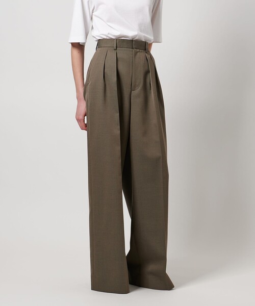 LOEFF（ロエフ） パンツ 「LOEFF」ウールギャバ バギー パンツ