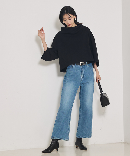 カリテ（qualite）/【e×qualite】フレアークロップドデニム qualite（カリテ） パンツ 「e×qualite」フレアークロップドデニム