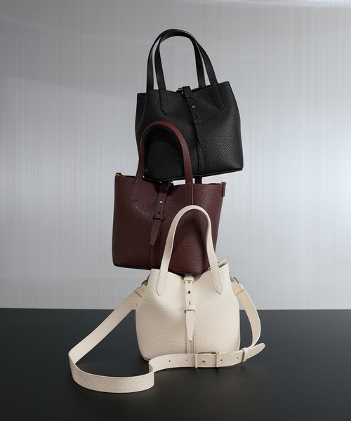 【CHARLES&KEITH】Beryl ベリル リサイクルレザーバケツバッグ CHARLES & KEITH Beryl ベリル リサイクルレザーバケツバッグ （Black