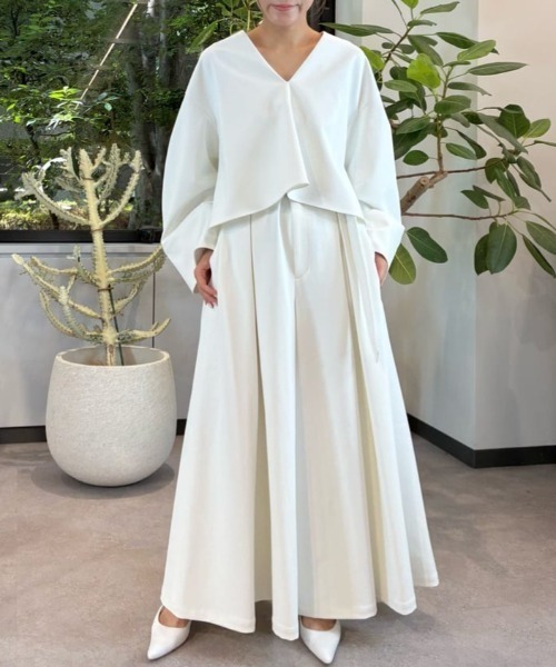 LE PHIL（ル フィル） ブラウス シャツ マルチギアバルーンブラウス