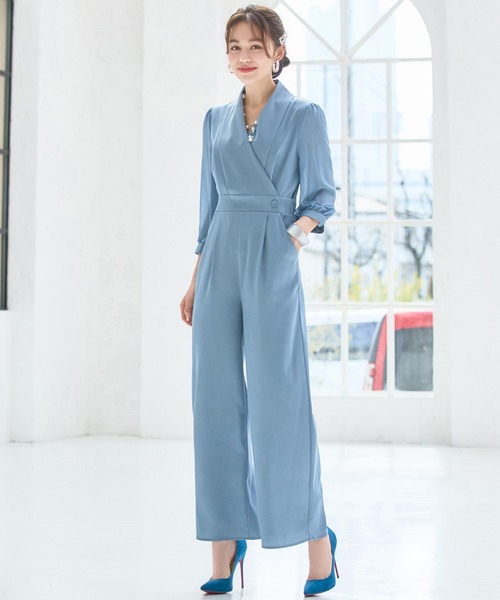DRESS+ 「DRESS PLUS」 オールインワン M ブルー レディース