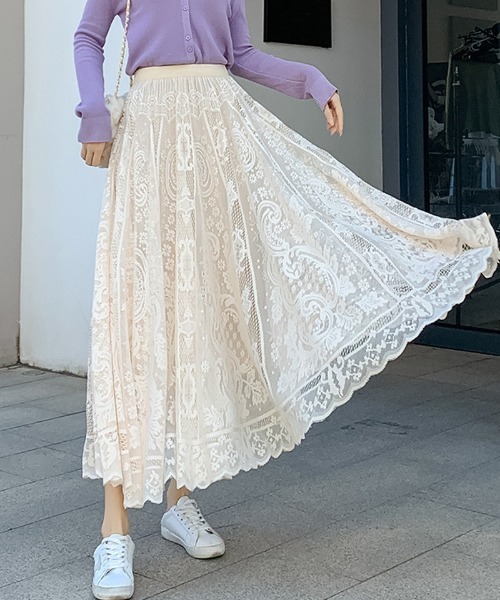 shoppinggo スカート レース スカート レディース かわいい Aライン