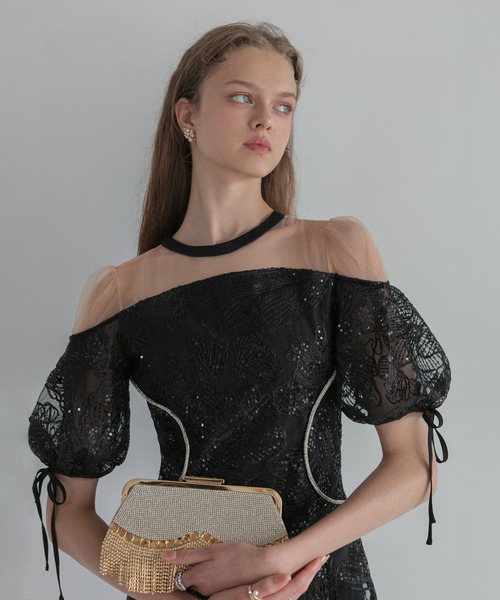 leja パーティードレス　スパンコール　レジャ　М Leja（レジャ） ドレス 「LEJA」スパンコールビジューボレロマーメイド