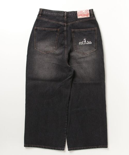 「centimeter」 加工デニムパンツ LARGE ブラック メンズ