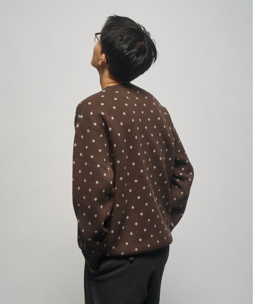 THE BOLDMAN セーター ニット Jacquard Dot Knit / ジャガードドット