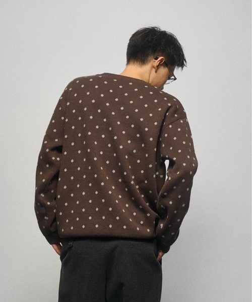 THE BOLDMAN セーター ニット Jacquard Dot Knit / ジャガードドット