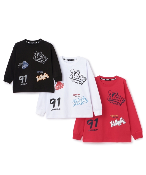 XLARGE KIDS（エクストララージ キッズ） tシャツ 総柄グラフィティ