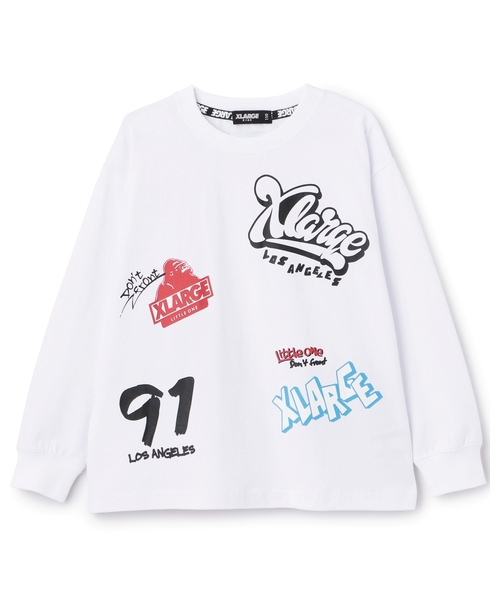 XLARGE KIDS（エクストララージ キッズ） tシャツ 総柄グラフィティ