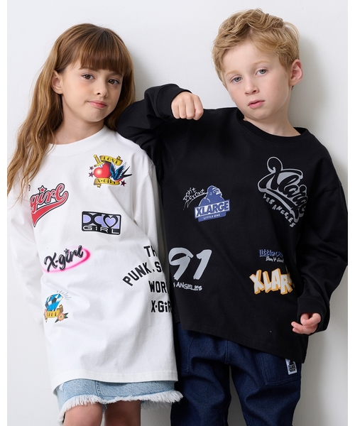 XLARGE KIDS（エクストララージ キッズ） tシャツ 総柄グラフィティ