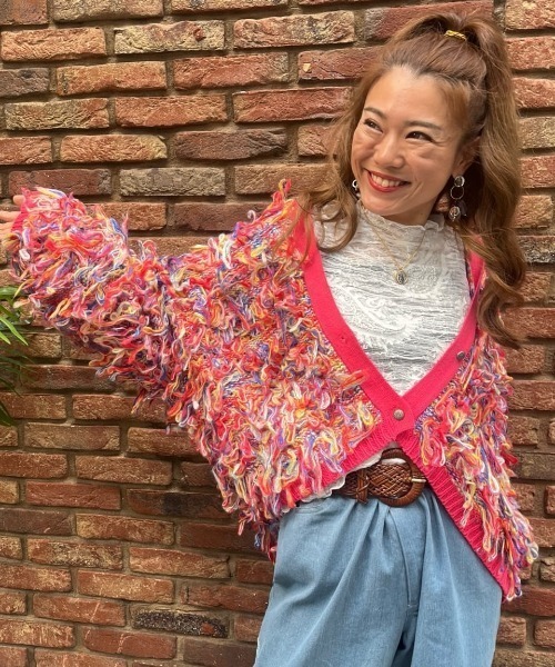 チャイハネ（CAYHANE） カーディガン 「チャイハネ」カラフルループ