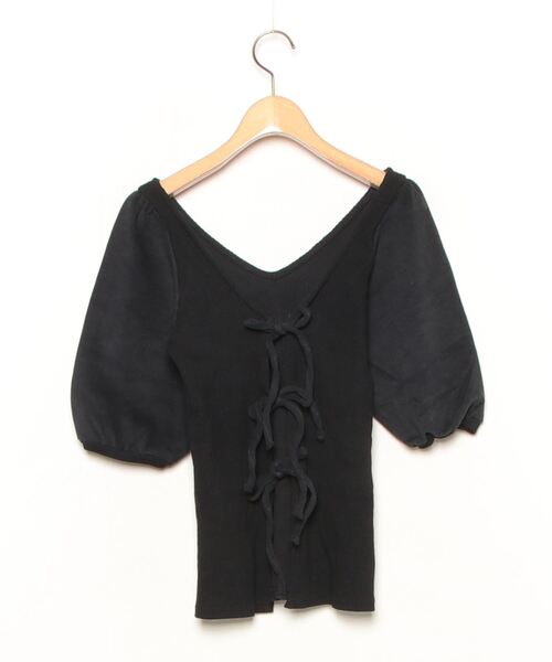「LA BELLE ETUDE」 半袖カットソー FREE ブラック レディース_画像2