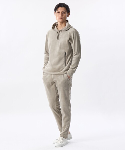 美品♪EPOCA UOMO 中綿 フーデットジャケット ジップパーカー SOMEDIFF（サムディフ） セットアップ メンズ 秋冬 スウェット 上下