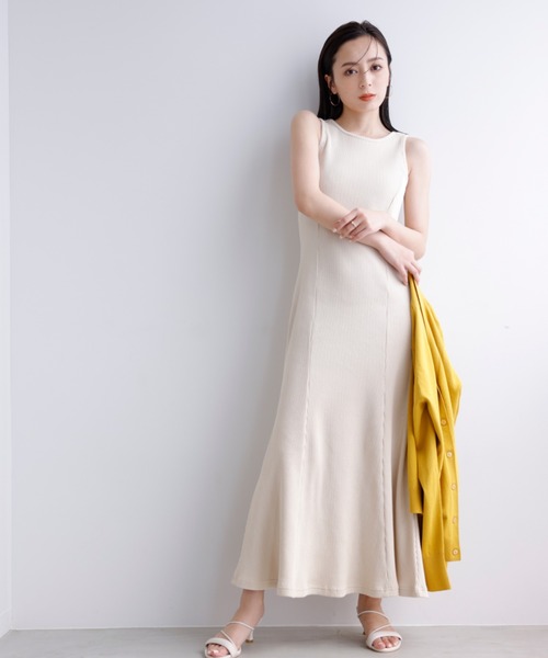 anuans（アニュアンス） ノースリーブワンピース FREE ブラック