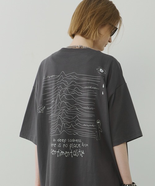 「AIVER」 半袖Tシャツ LARGE ライトグレー メンズ_画像5