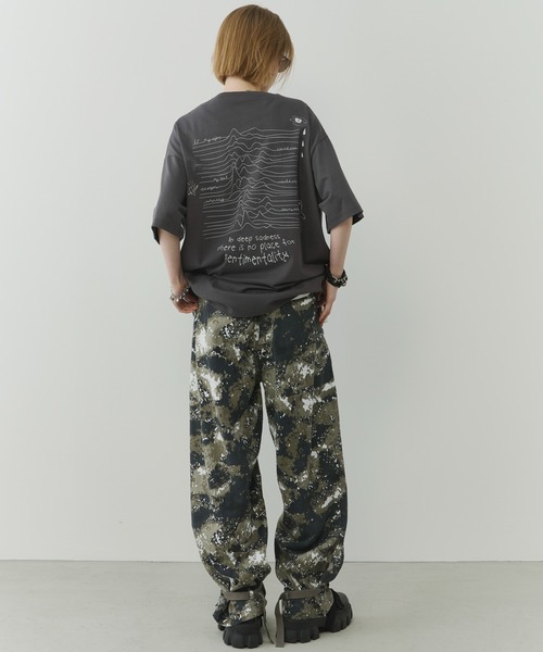 「AIVER」 半袖Tシャツ LARGE ライトグレー メンズ_画像6