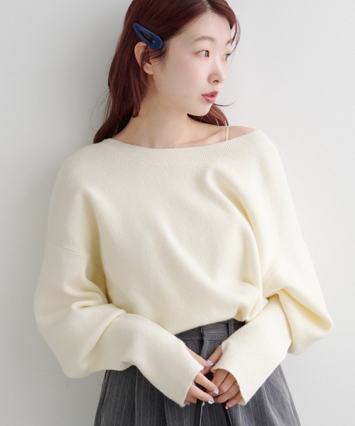 カスタネ カノコロングニット Kastane（カスタネ） ニット セーター 「4色展開/2WAY」メランジロング