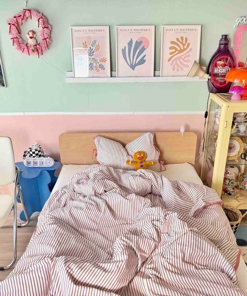 Casselini キャセリーニ ホーム ストライプ布団カバー Casselini（キャセリーニ） ベッド 寝具 Casselini HOME(キャセリーニ