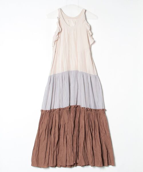 Her lip to フリルノースリーブワンピース S ベージュ レディース