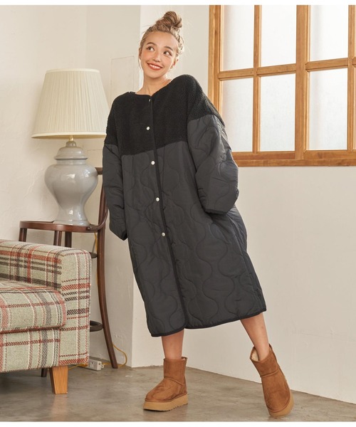 「anap mimpi」 ダウンコート FREE ブラック レディース_画像6