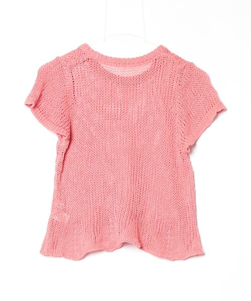 「EMMEL REFINES」 半袖ニット FREE ピンク レディース_画像2