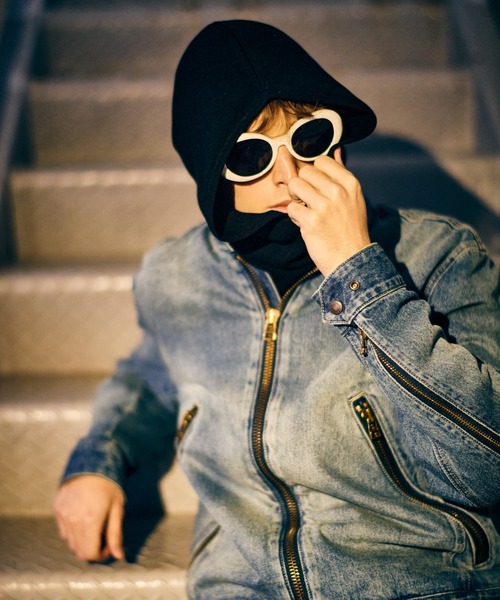 glamb（グラム） 革ジャン ライダース Denim Riders Jacket / デニム
