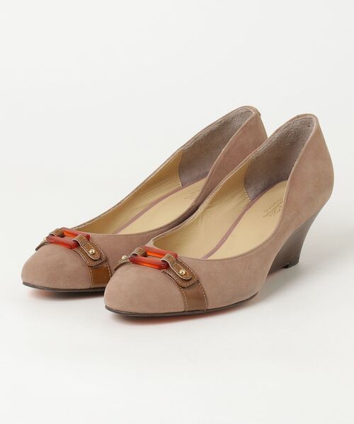 着用一度のみ Odette e Odile パンプス 結婚式・パーティー ODETTE E ODILE（オデット エ オディール） パンプス 23.5cm ベージュ
