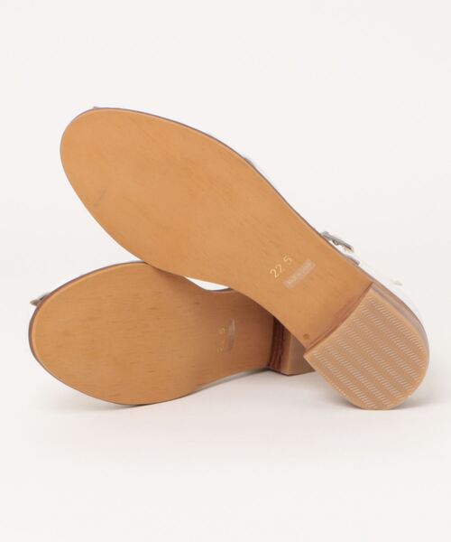 「Noubel Voug Relax」 フラットサンダル 23.5cm ゴールド レディース_画像3