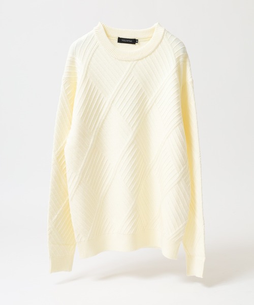 FUNALIVE（ファンアライブ） セーター ニット ダイヤ柄ジャガード