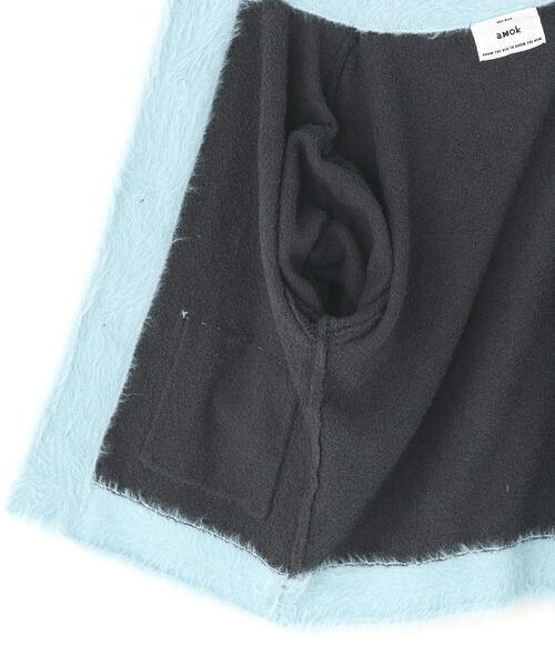 amok（アモク） カーディガン amok /アモク/COLLARLESS KNIT JACKET