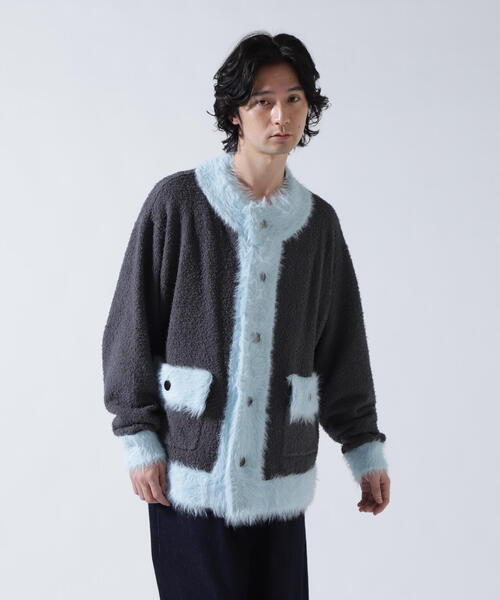 AMOK(アモク) メンズ トップス カーディガン amok（アモク） カーディガン amok /アモク/COLLARLESS KNIT JACKET