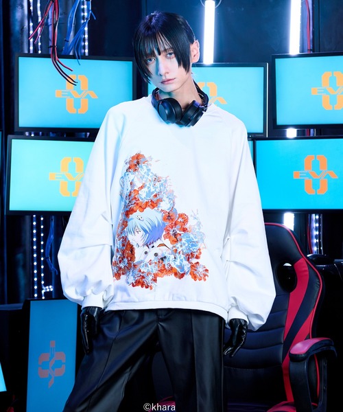 【セット】新世紀エヴァンゲリオン Tシャツ スエット トレーナー JINS 眼鏡 Ellno Loset（エルノロゼット） トレーナー スウェット 「EVANGELION