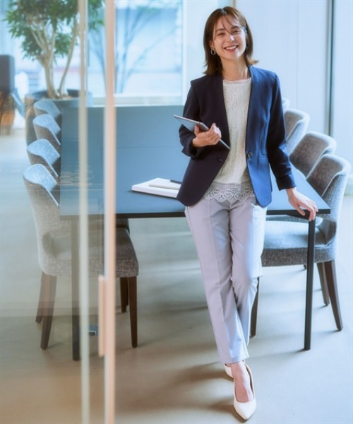 「7days Life Styling」 「Pleu voir」7分袖ブラウス 3L アイボリー レディース_画像4